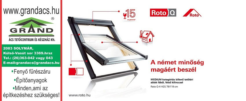Roto Q - Trkk a klick-el.  Ismerje meg a Roto felskilinccsel szerelt ablakt!